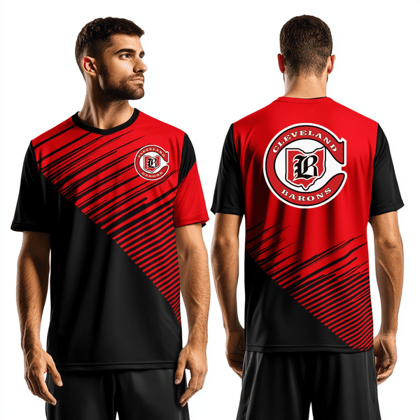 Short Sleeve Performance Polo, Cleveland Barons, Ice Hockey, Teamtime, Team time, sublimation, custom sports apparel, team uniforms, spirit wear, spiritwear, sports uniforms, custom shirts, team store, custom team store, fundraiser sports, apparel fundraiser