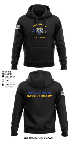 Hoodie, USS NEVADA SSBN 733, Navy, Teamtime, Team time, sublimation, custom sports apparel, team uniforms, spirit wear, spiritwear, sports uniforms, custom shirts, team store, custom team store, fundraiser sports, apparel fundraiser