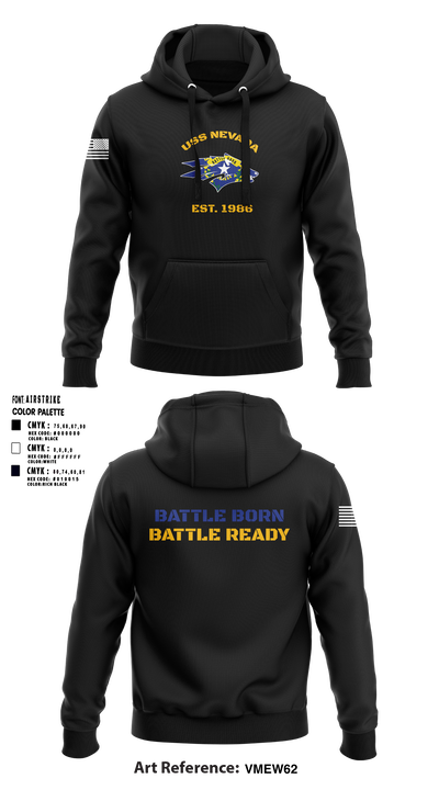 USS NEVADA SSBN 733 17523838 Hoodie - 7