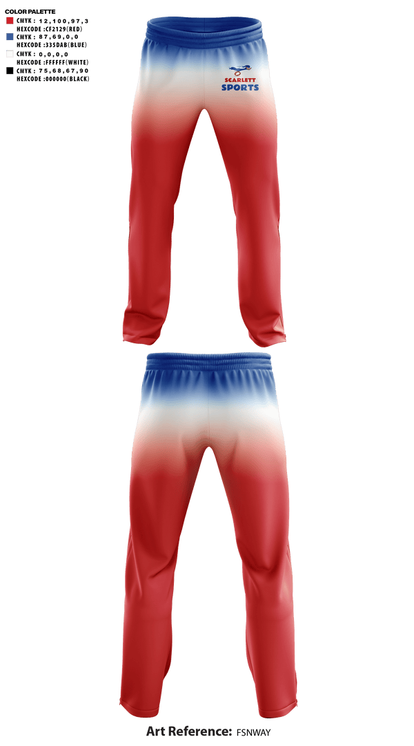 Sweatpants, Scarlett Middle School Cross Country, Cross Country, Teamtime, Team time, sublimation, custom sports apparel, team uniforms, spirit wear, spiritwear, sports uniforms, custom shirts, team store, custom team store, fundraiser sports, apparel fundraiser