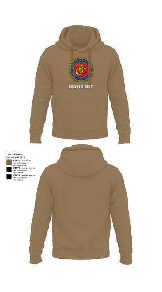 Hoodie, 189/34th unit, Marines, Teamtime, Team time, sublimation, custom sports apparel, team uniforms, spirit wear, spiritwear, sports uniforms, custom shirts, team store, custom team store, fundraiser sports, apparel fundraiser