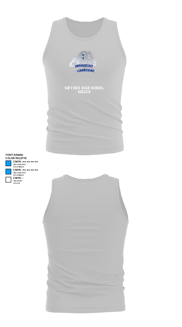 Tank Top, Safford High School Soccer, Men's Soccer, Teamtime, Team time, sublimation, custom sports apparel, team uniforms, spirit wear, spiritwear, sports uniforms, custom shirts, team store, custom team store, fundraiser sports, apparel fundraiser