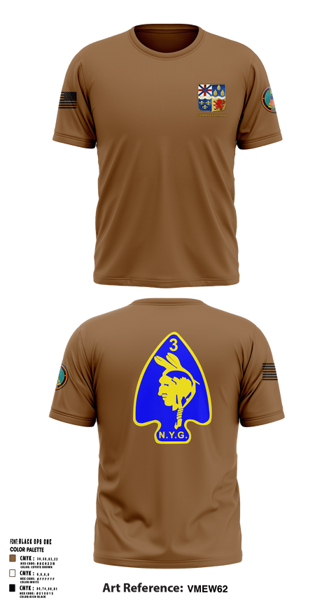 Old School Cotton Feel Shirt, 56th  Company 3rd Platoon, National Guard, Teamtime, Team time, sublimation, custom sports apparel, team uniforms, spirit wear, spiritwear, sports uniforms, custom shirts, team store, custom team store, fundraiser sports, apparel fundraiser