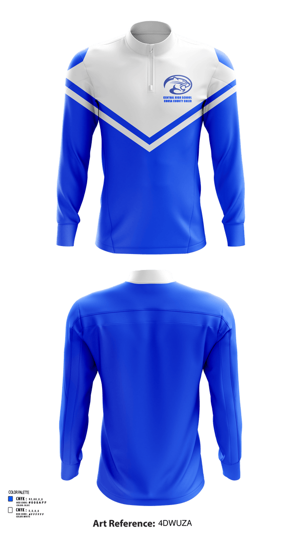 Quarter Zip Jacket, Central High School Coosa County Cheer, Cheer, Teamtime, Team time, sublimation, custom sports apparel, team uniforms, spirit wear, spiritwear, sports uniforms, custom shirts, team store, custom team store, fundraiser sports, apparel fundraiser