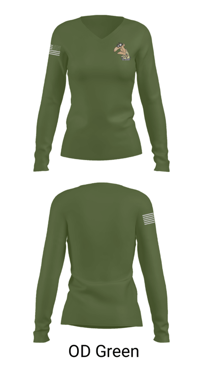 GrumpyOLVets 73193400 Women's Long Sleeve V-neck Shirt - 57