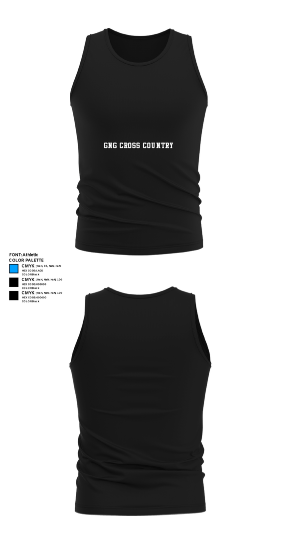 Tank Top, GNG CROSS COUNTRY, Cross Country, Teamtime, Team time, sublimation, custom sports apparel, team uniforms, spirit wear, spiritwear, sports uniforms, custom shirts, team store, custom team store, fundraiser sports, apparel fundraiser