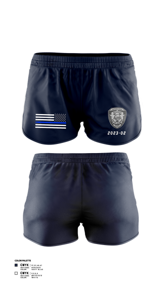 Womens Shorts, SDRPA, Police, Teamtime, Team time, sublimation, custom sports apparel, team uniforms, spirit wear, spiritwear, sports uniforms, custom shirts, team store, custom team store, fundraiser sports, apparel fundraiser