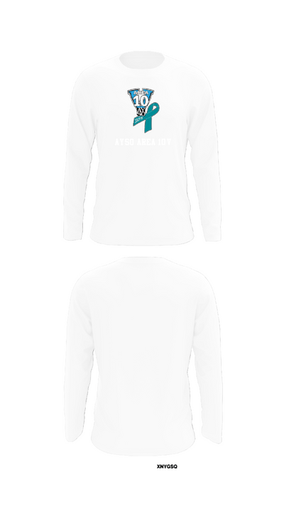 AYSO AREA 10V 37411197 Long Sleeve Performance Shirt - 8