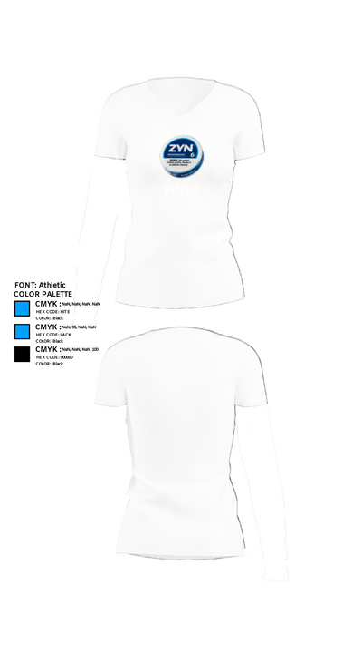 Natives 53820455 Women's Short Sleeve V-neck Shirt - 18