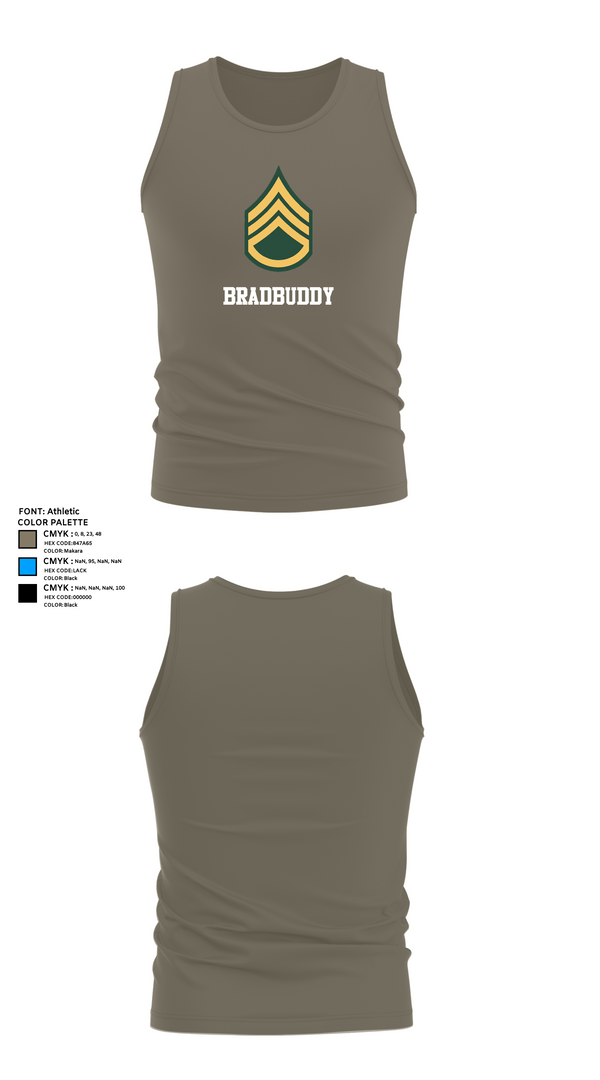 Tank Top, Bradbuddy, National Guard, Teamtime, Team time, sublimation, custom sports apparel, team uniforms, spirit wear, spiritwear, sports uniforms, custom shirts, team store, custom team store, fundraiser sports, apparel fundraiser