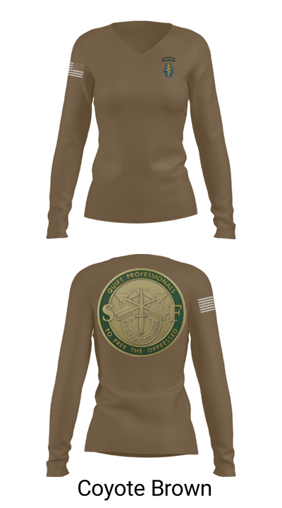 Echo 20th SFG 63666097 Women's Long Sleeve V-neck Shirt - 16