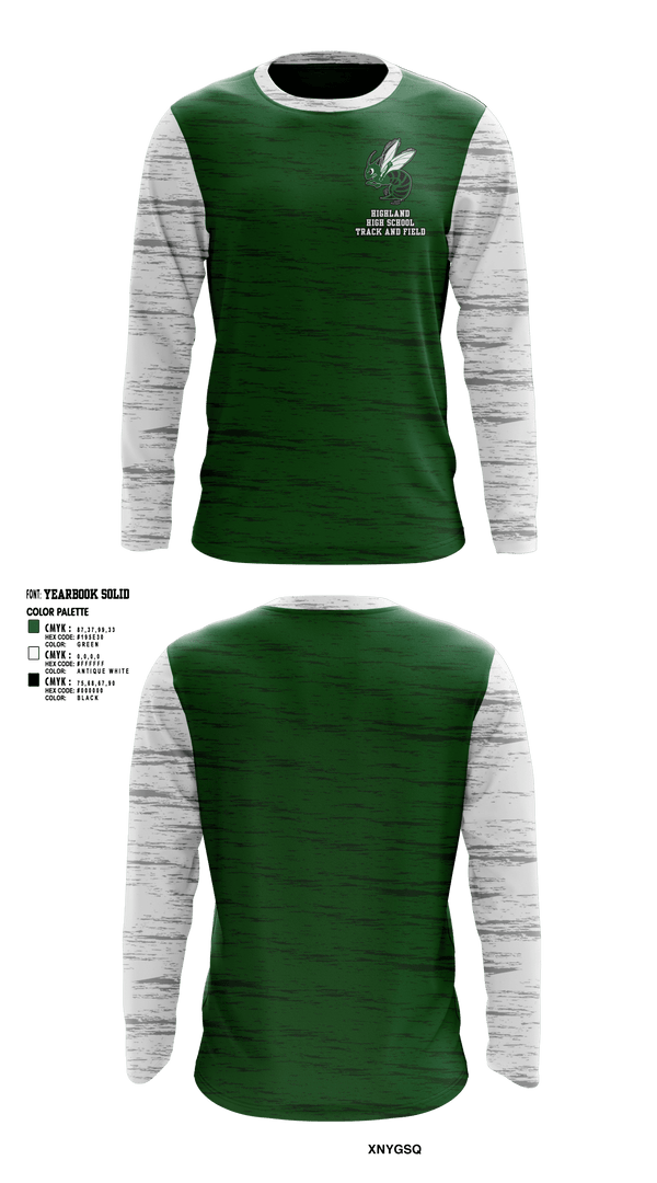 Long Sleeve Performance Shirt, Highland High School Track and Field, Track & Field, Teamtime, Team time, sublimation, custom sports apparel, team uniforms, spirit wear, spiritwear, sports uniforms, custom shirts, team store, custom team store, fundraiser sports, apparel fundraiser