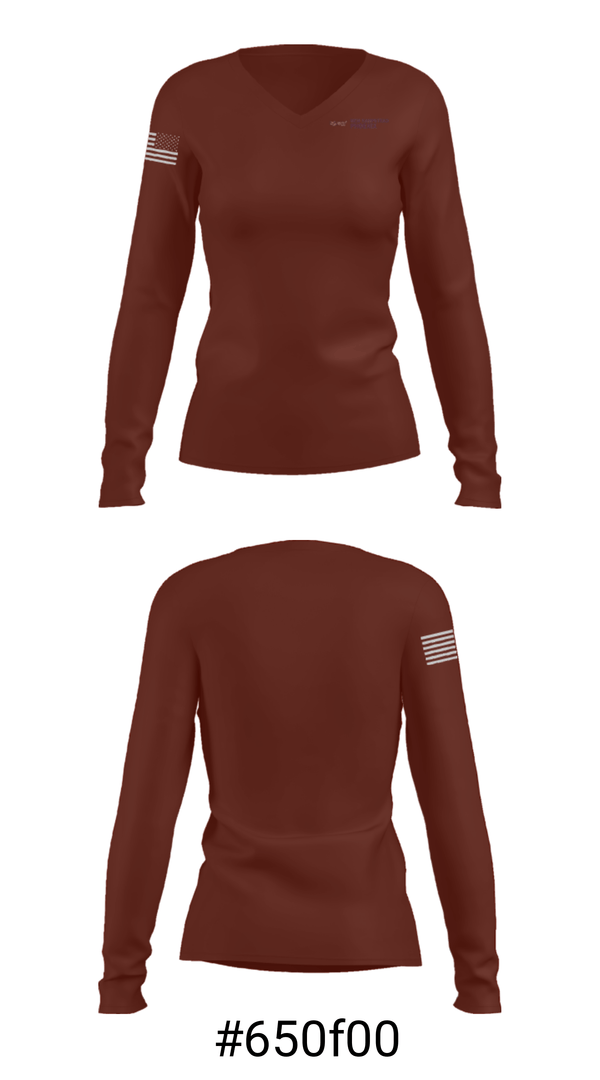 Women's Long Sleeve Vneck Shirt, Phoenix Steppers, Cheer, Teamtime, Team time, sublimation, custom sports apparel, team uniforms, spirit wear, spiritwear, sports uniforms, custom shirts, team store, custom team store, fundraiser sports, apparel fundraiser
