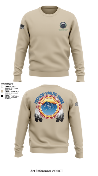 Crew Neck Sweatshirt, Bishop Paiute EMO/ Hazardous Fiels Reduction, Fire Department, Teamtime, Team time, sublimation, custom sports apparel, team uniforms, spirit wear, spiritwear, sports uniforms, custom shirts, team store, custom team store, fundraiser sports, apparel fundraiser