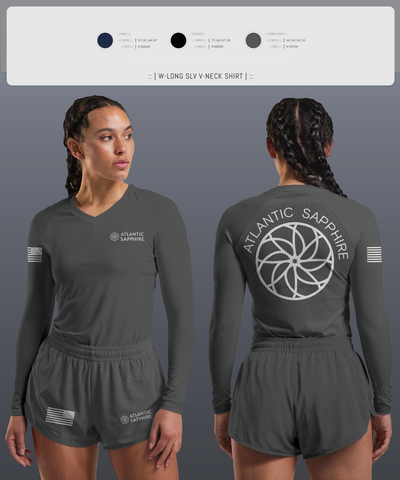undefined Women's Long Sleeve V-neck Shirt - 9