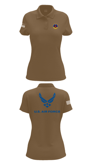 Womens Short Sleeve Performance Polo, 4th Component Maintenance Squadron, , Teamtime, Team time, sublimation, custom sports apparel, team uniforms, spirit wear, spiritwear, sports uniforms, custom shirts, team store, custom team store, fundraiser sports, apparel fundraiser