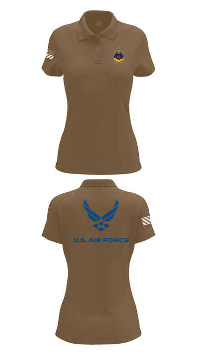 4th Component Maintenance Squadron 36168944 Women's Short Sleeve Performance Polo  - 15