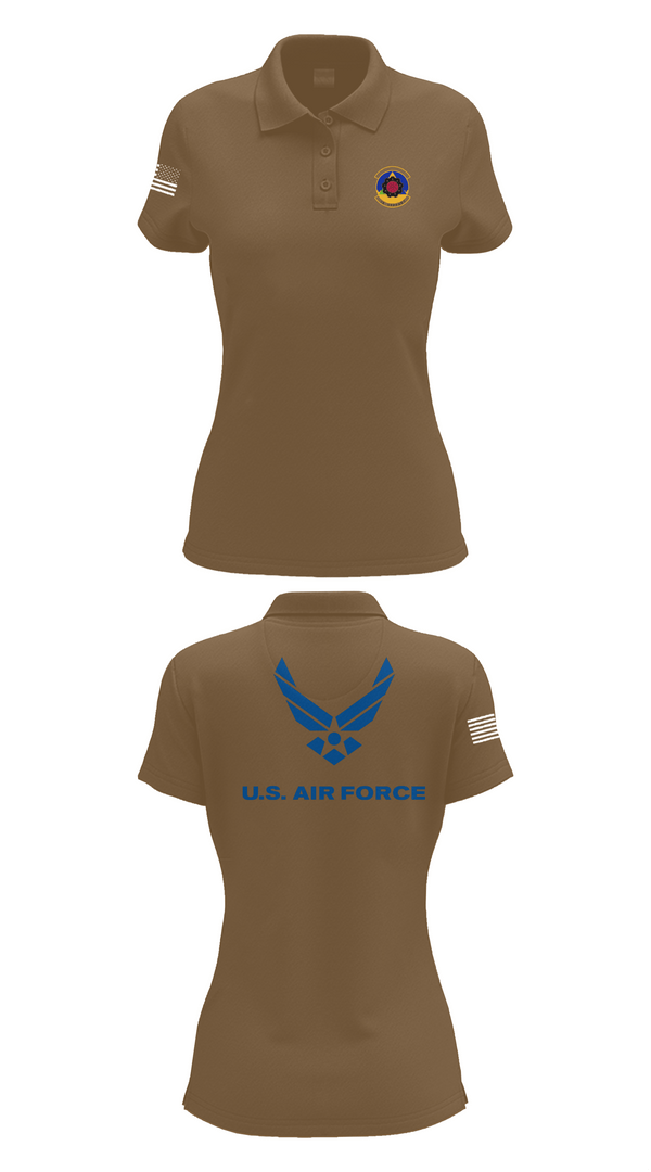 Womens Short Sleeve Performance Polo, 4th Component Maintenance Squadron, , Teamtime, Team time, sublimation, custom sports apparel, team uniforms, spirit wear, spiritwear, sports uniforms, custom shirts, team store, custom team store, fundraiser sports, apparel fundraiser