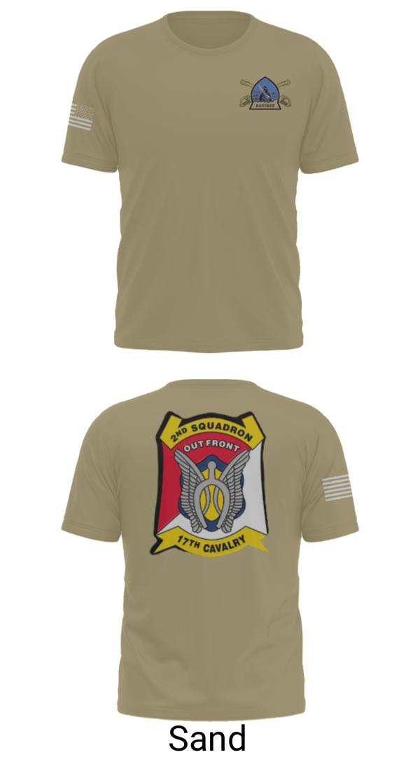 Short Sleeve Performance Shirt, B Troop 2-17 Cav REGT, , Teamtime, Team time, sublimation, custom sports apparel, team uniforms, spirit wear, spiritwear, sports uniforms, custom shirts, team store, custom team store, fundraiser sports, apparel fundraiser