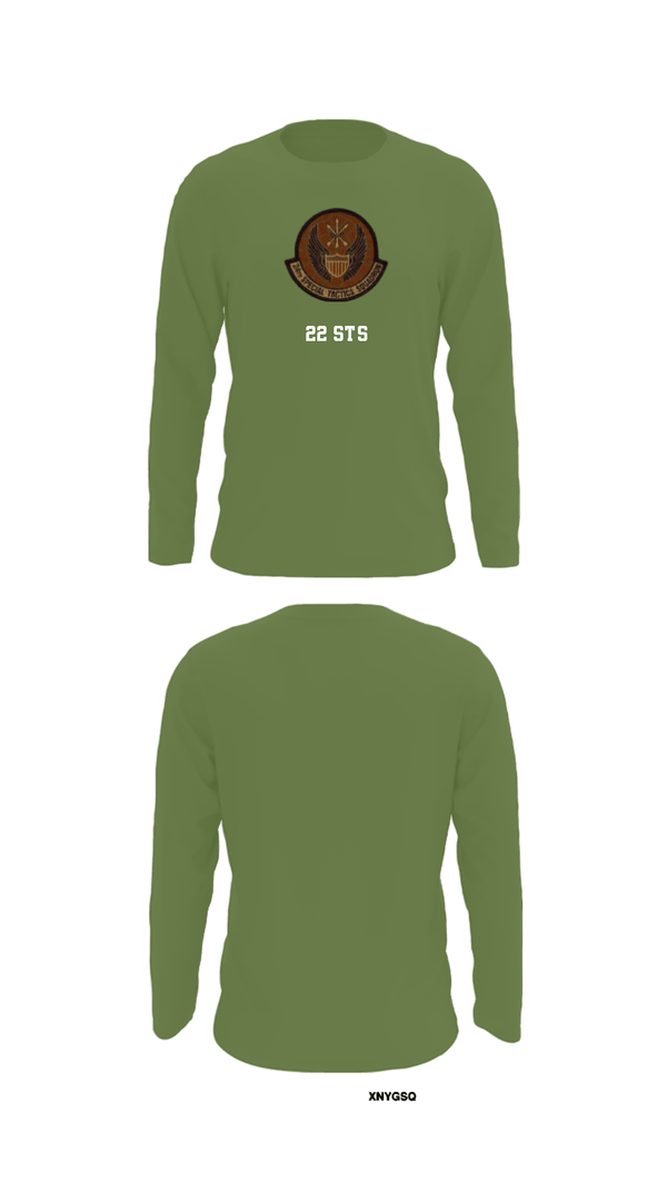 Long Sleeve Performance Shirt, 22 STS, Air Force, Teamtime, Team time, sublimation, custom sports apparel, team uniforms, spirit wear, spiritwear, sports uniforms, custom shirts, team store, custom team store, fundraiser sports, apparel fundraiser
