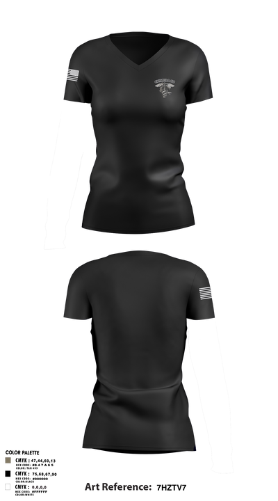 CHIMERA CO Women's Short Sleeve V-neck Shirt - 3