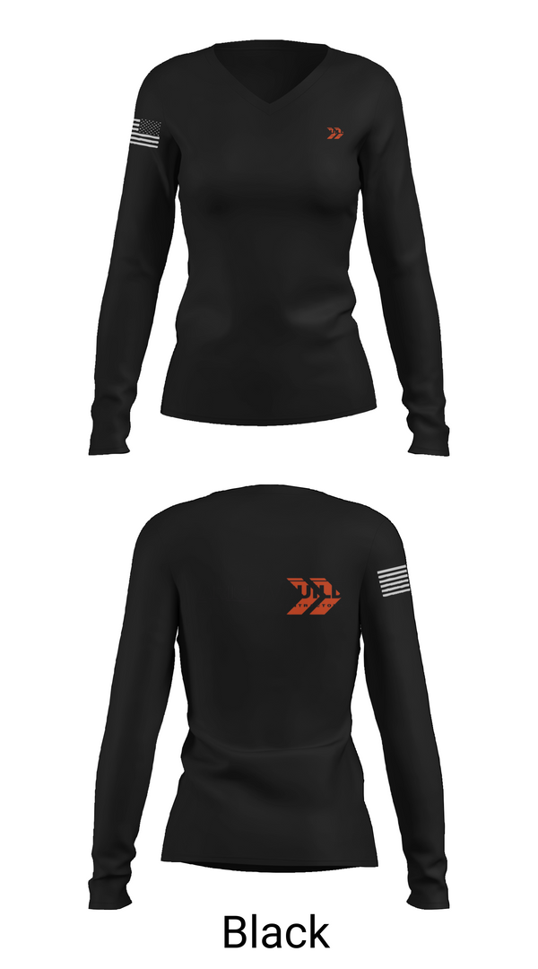 Womens Long Sleeve Vneck Shirt, Arise N Build, , Teamtime, Team time, sublimation, custom sports apparel, team uniforms, spirit wear, spiritwear, sports uniforms, custom shirts, team store, custom team store, fundraiser sports, apparel fundraiser