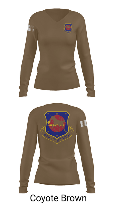 167th air wing 60974833 Women's Long Sleeve V-neck Shirt - 17