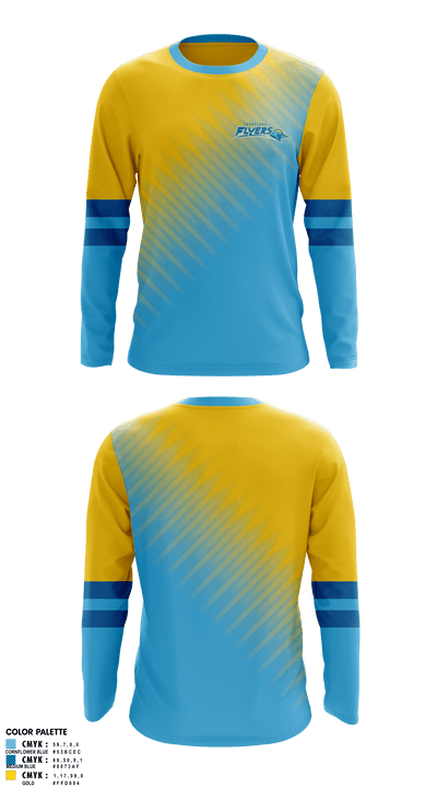 Turnstone Flyers 80894629 Long Sleeve Performance Shirt 1
