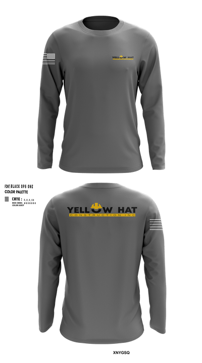 Yellow hat construction Inc 14222194 Long Sleeve Performance Shirt - 1