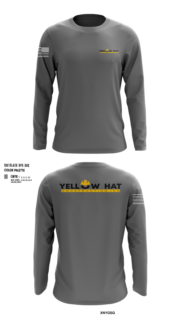 Long Sleeve Performance Shirt, Yellow hat construction Inc, , Teamtime, Team time, sublimation, custom sports apparel, team uniforms, spirit wear, spiritwear, sports uniforms, custom shirts, team store, custom team store, fundraiser sports, apparel fundraiser