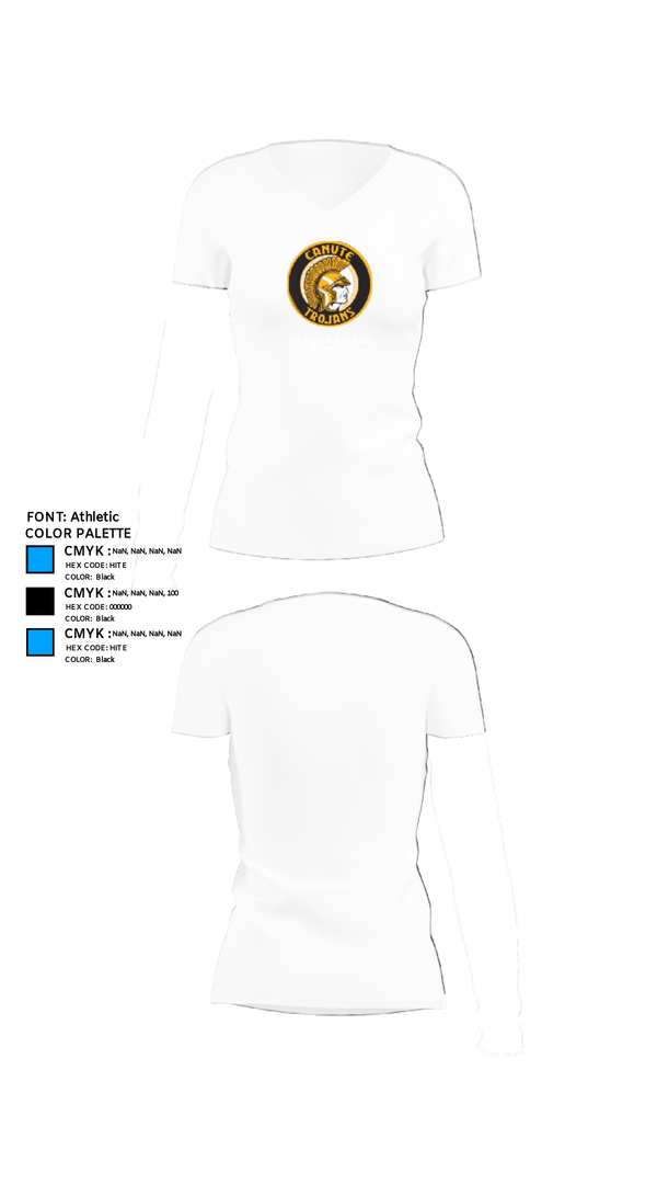 Womens Short Sleeve Vneck Shirt, Canute High School Volleyball, Men's Volleyball, Teamtime, Team time, sublimation, custom sports apparel, team uniforms, spirit wear, spiritwear, sports uniforms, custom shirts, team store, custom team store, fundraiser sports, apparel fundraiser