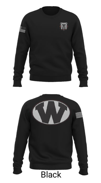Wheeler County Middle School Softball 81804266 Crew Neck Sweatshirt - 9