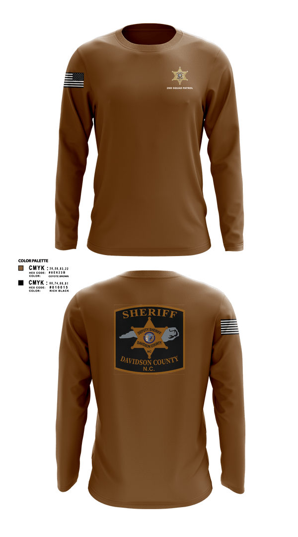 Long Sleeve Performance Shirt, DCSO 2nd Squad, Police, Teamtime, Team time, sublimation, custom sports apparel, team uniforms, spirit wear, spiritwear, sports uniforms, custom shirts, team store, custom team store, fundraiser sports, apparel fundraiser