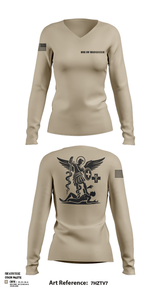 Womens Long Sleeve Vneck Shirt 1, DRK ov Wadgassen, Fire Department, Teamtime, Team time, sublimation, custom sports apparel, team uniforms, spirit wear, spiritwear, sports uniforms, custom shirts, team store, custom team store, fundraiser sports, apparel fundraiser