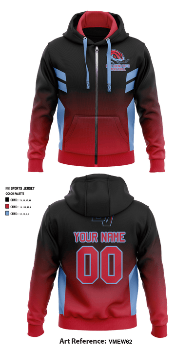 Lake Buena Vista High School Basketball 16518012 Zip Hoodie - 2
