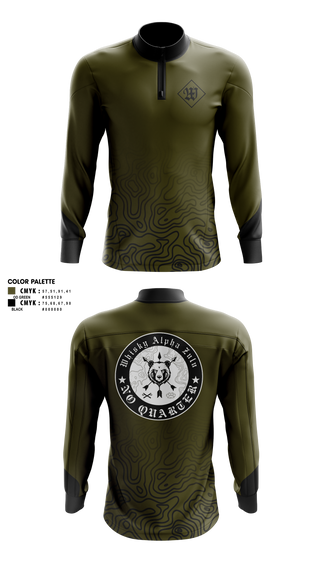 Quarter Zip Jacket, Whiskey Alpha Zulu, , Teamtime, Team time, sublimation, custom sports apparel, team uniforms, spirit wear, spiritwear, sports uniforms, custom shirts, team store, custom team store, fundraiser sports, apparel fundraiser