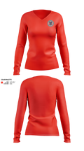 Black Boars 84058902 Women's Long Sleeve V-neck Shirt - 1