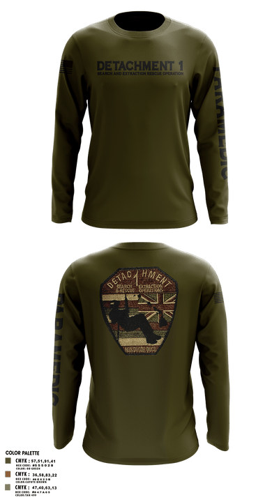 Detachment 1 27221981 Long Sleeve Performance Shirt - 4