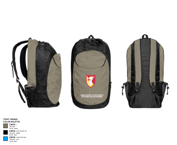 Gear Bag, Charlie Battery, 1st Battalion 1st Air Defense Artillery Regiment, , Teamtime, Team time, sublimation, custom sports apparel, team uniforms, spirit wear, spiritwear, sports uniforms, custom shirts, team store, custom team store, fundraiser sports, apparel fundraiser
