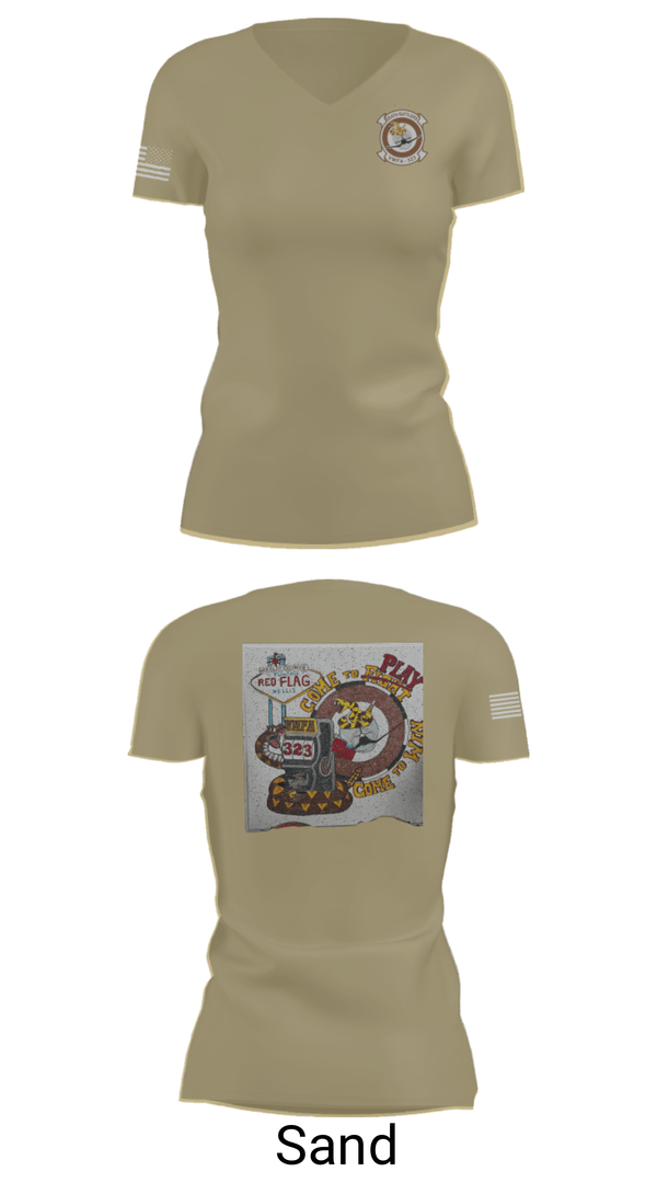 Women's Short Sleeve Vneck Shirt, VMFA-323, Marines, Teamtime, Team time, sublimation, custom sports apparel, team uniforms, spirit wear, spiritwear, sports uniforms, custom shirts, team store, custom team store, fundraiser sports, apparel fundraiser