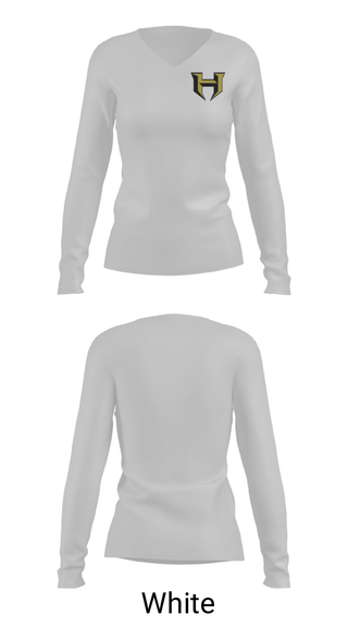 Womens Long Sleeve Vneck Shirt, Hubbard High School Cross Country, Cross Country, Teamtime, Team time, sublimation, custom sports apparel, team uniforms, spirit wear, spiritwear, sports uniforms, custom shirts, team store, custom team store, fundraiser sports, apparel fundraiser