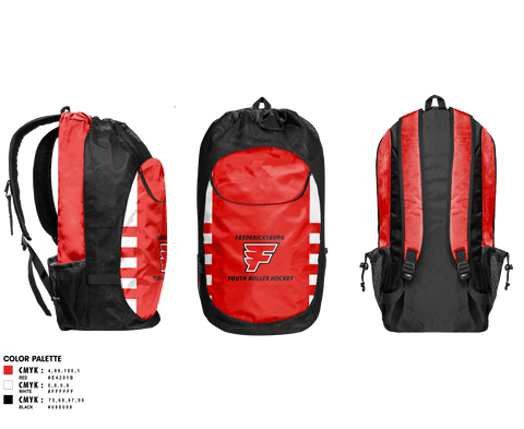 Gear Bag, Fredericksburg Youth Roller Hockey, Ice Hockey, Teamtime, Team time, sublimation, custom sports apparel, team uniforms, spirit wear, spiritwear, sports uniforms, custom shirts, team store, custom team store, fundraiser sports, apparel fundraiser