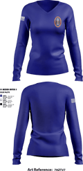 95th WMD CST 43629345 Women's Long Sleeve V-neck Shirt - 2