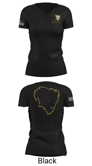 Womens Short Sleeve Vneck Shirt, McAlester Middle School Volleyball, Women's Volleyball, Teamtime, Team time, sublimation, custom sports apparel, team uniforms, spirit wear, spiritwear, sports uniforms, custom shirts, team store, custom team store, fundraiser sports, apparel fundraiser