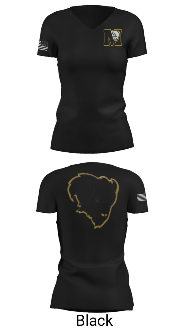 Womens Short Sleeve Vneck Shirt, McAlester Middle School Volleyball, Women's Volleyball, Teamtime, Team time, sublimation, custom sports apparel, team uniforms, spirit wear, spiritwear, sports uniforms, custom shirts, team store, custom team store, fundraiser sports, apparel fundraiser