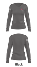 Archer High School Tennis 49257029 Women's Long Sleeve V-neck Shirt - 13