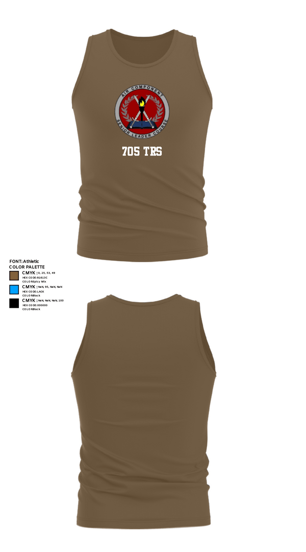 Tank Top, 705 TRS, Air Force, Teamtime, Team time, sublimation, custom sports apparel, team uniforms, spirit wear, spiritwear, sports uniforms, custom shirts, team store, custom team store, fundraiser sports, apparel fundraiser