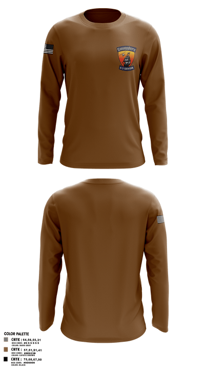 A/2135th GSAB “SMUGGLERS” 66831514 Long Sleeve Performance Shirt - 106