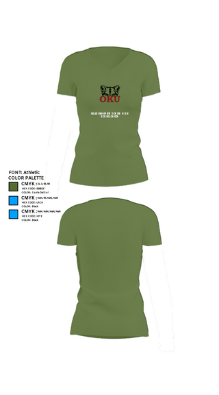 Womens Short Sleeve Vneck Shirt, Oklahoma Union Senior High School Cheer, Cheer, Teamtime, Team time, sublimation, custom sports apparel, team uniforms, spirit wear, spiritwear, sports uniforms, custom shirts, team store, custom team store, fundraiser sports, apparel fundraiser