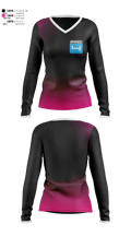 Pro 4 38264354 Women's Long Sleeve V-neck Shirt - 1 (1)